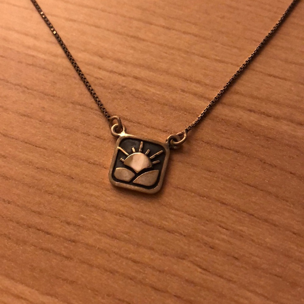 925 Sterling Silver Sun Necklace